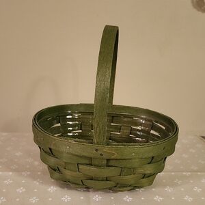 Longaberger 2017 Sage Green Oval Whatsnot Basket